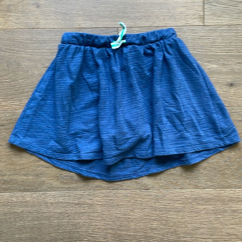 Cat & Jack Navy Knit Skirt with Cartwheel Shorts Size 7 / 8 Medium
